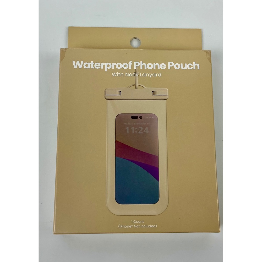 Waterproof Phone Pouch with Neck Lanyard Fits Most Phones up to 7 inches